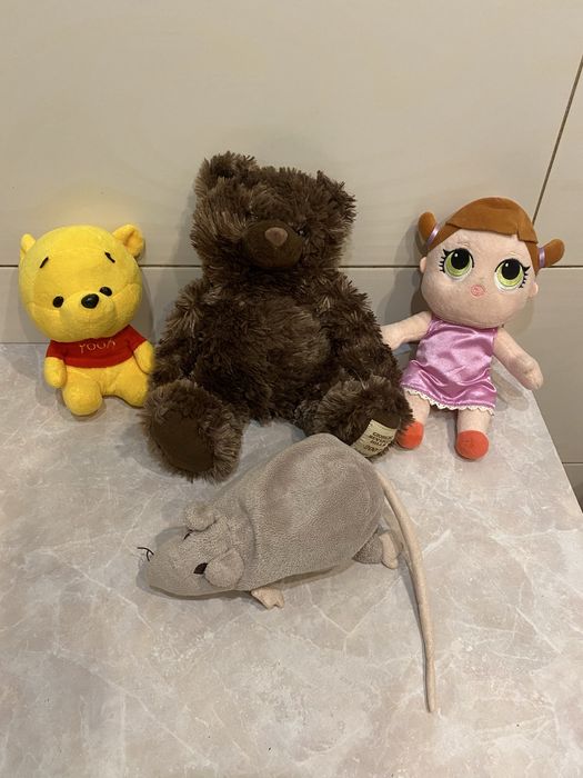 Набір м'яких іграшок 4 шт. б/у