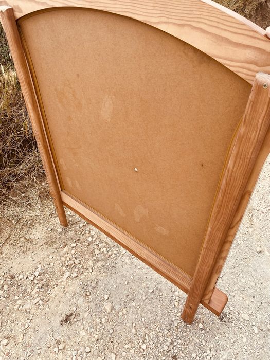 Espelho cómoda de madeira maciça