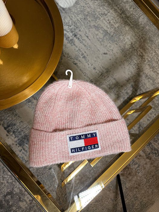 Czapka Tommy Hilfiger różowa zimowa ciepla nowa damska