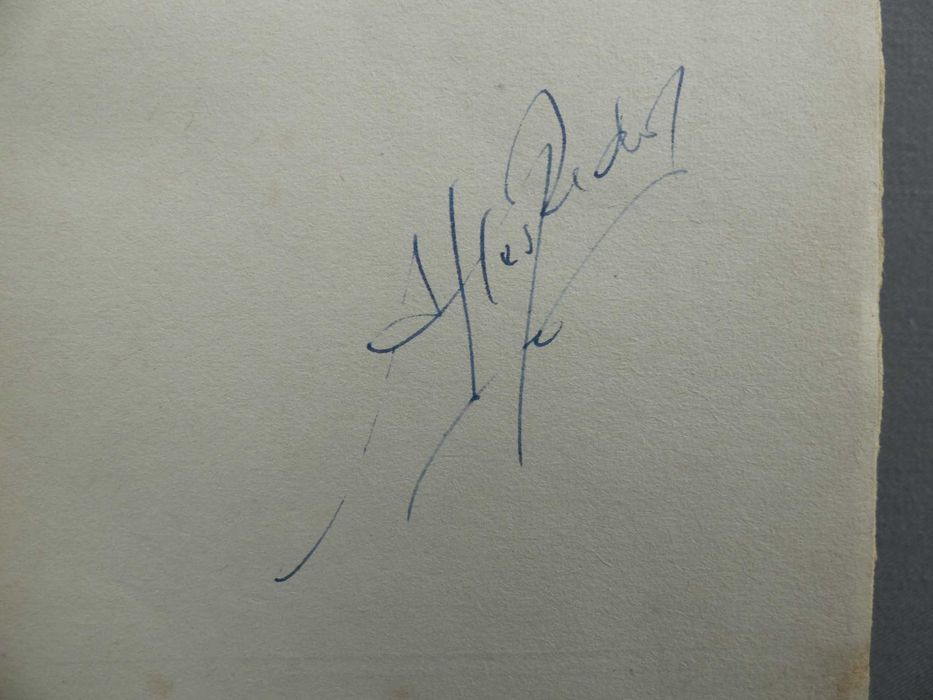 Livro Vindima de Sangue, 1ª Edição, Assinatura do Autor