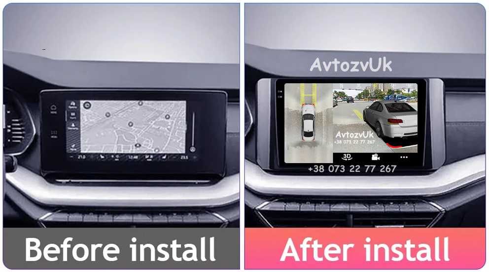 Магнитола SKODA Octavia 3 A7 A8 Октавия GPS  А7 А8 CarPlay Android 14