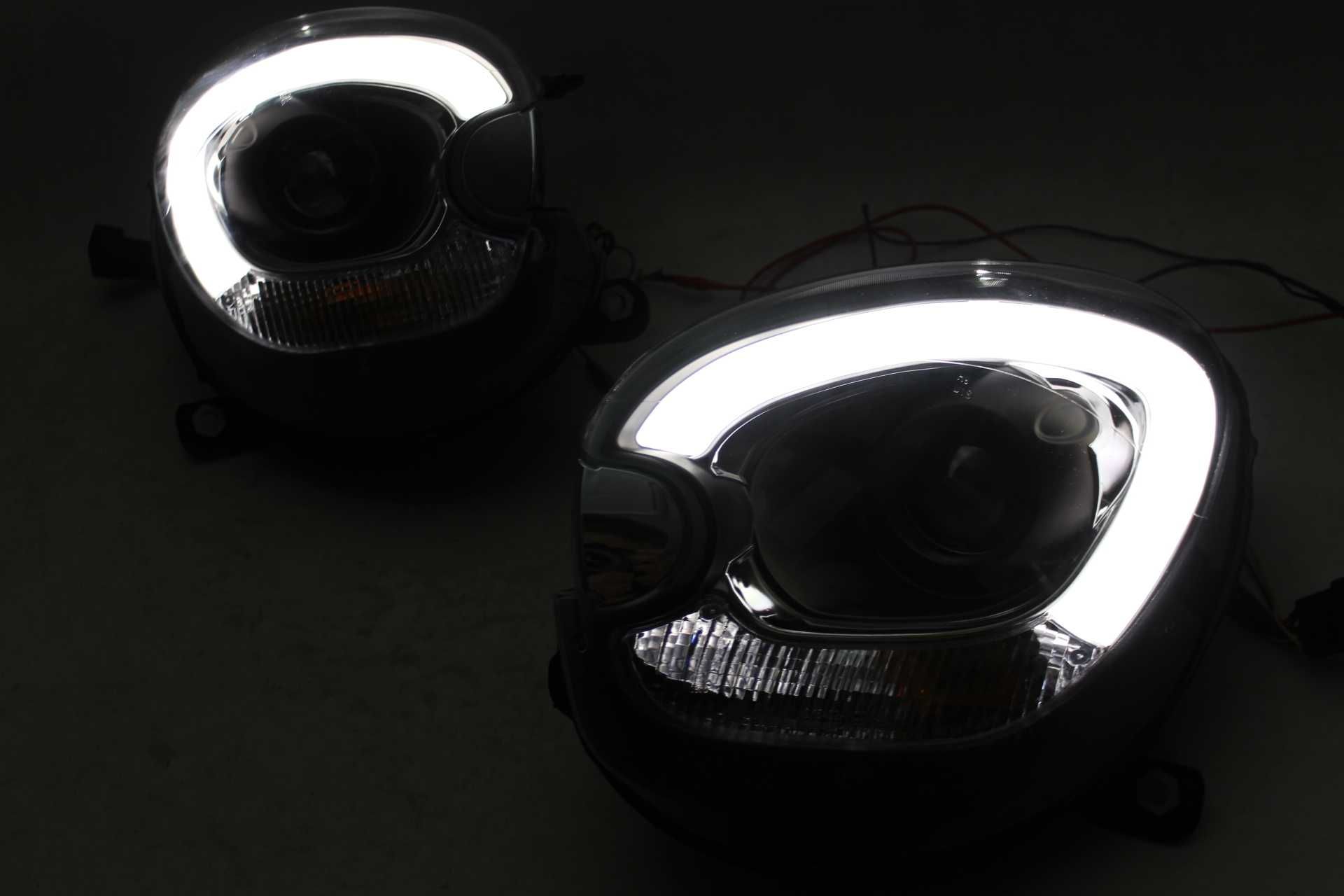 Lampy przednie przód Mini Countryman R60 R61 10-17 LED BAR SMOKE NOWE
