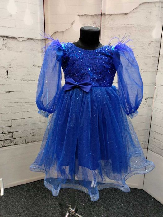 Сукня плаття різні кольори пишне пух паєтки квіточка весна мавка 4-6 р