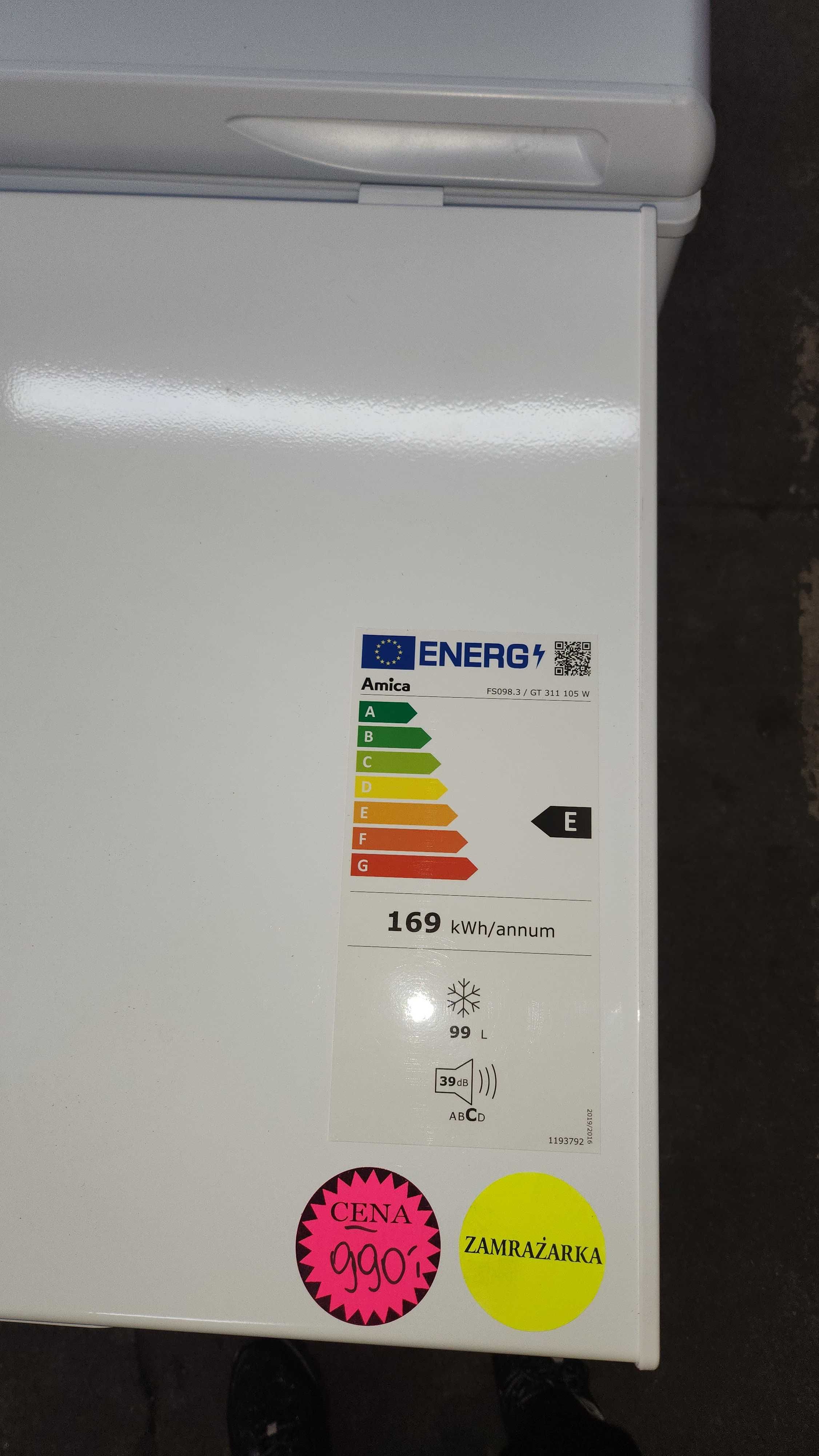 JANKI AGD Zamrażarka skrzyniowa Amica FS098.3