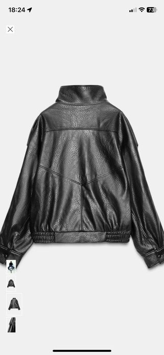 Viralowa skórzana kurtka oversize Zara