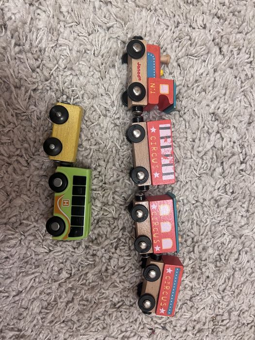 Дерев'яний поїзд Janod Story box Цирк (J08530)