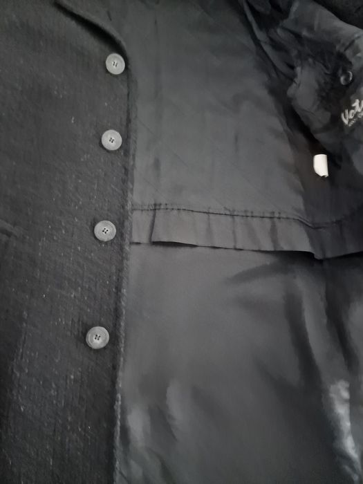 Płaszcz elegancki męski zimowy w prążki r. 46 164 cm