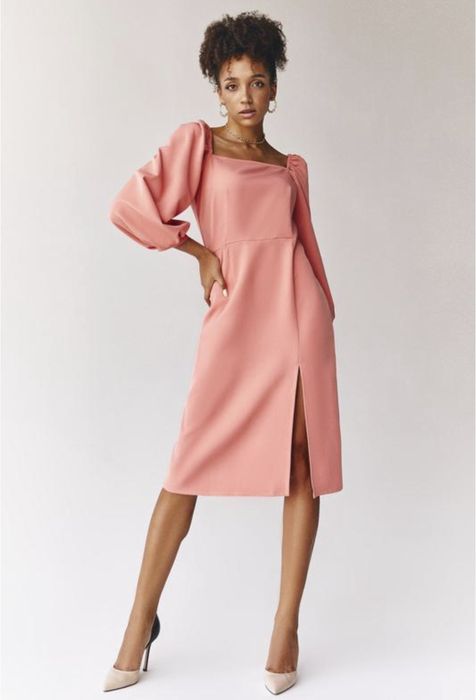 Сукня-футляр коралова Vovk