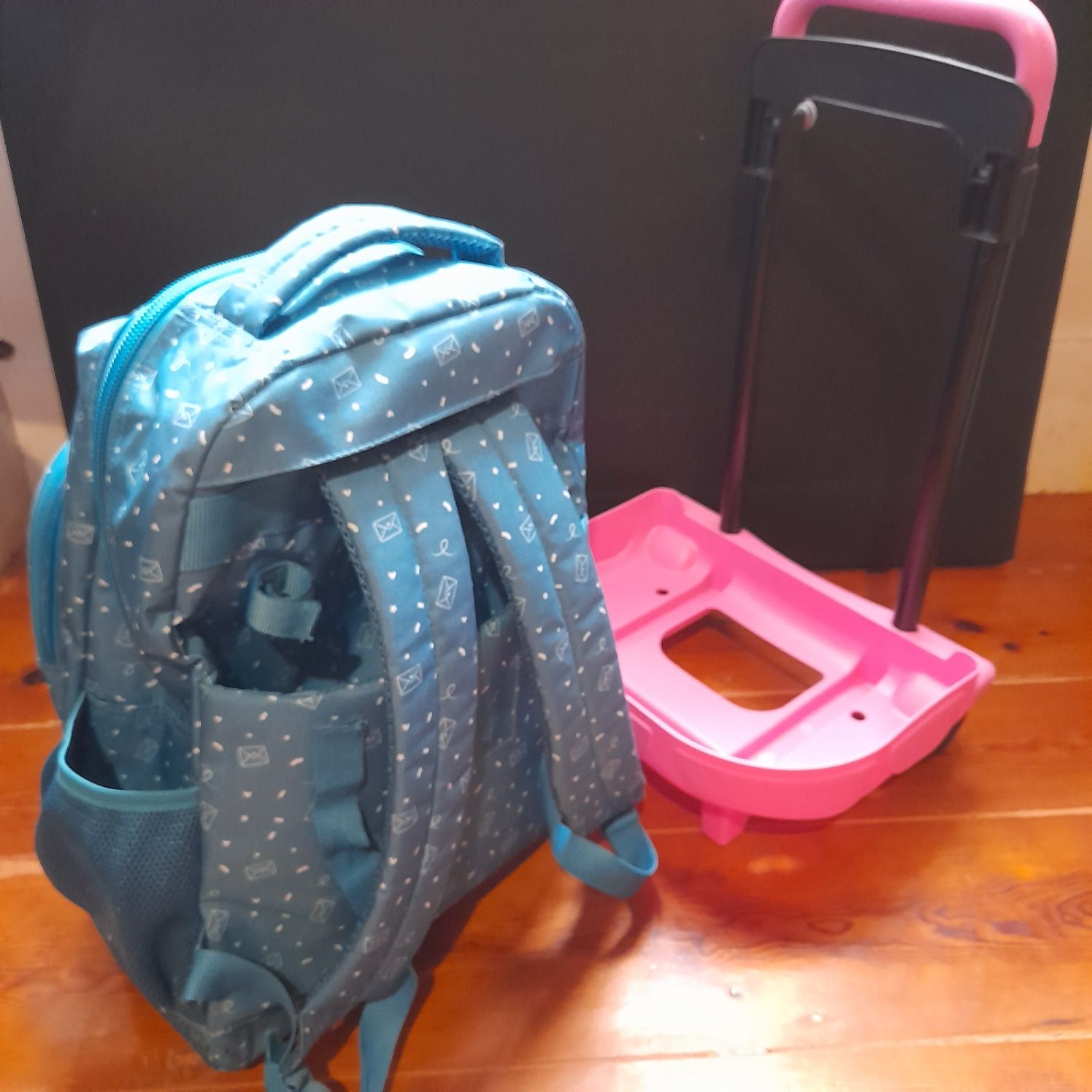 Mochila escolar Safta com trolley