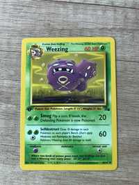 Weezing karta pokemon 45/62 Fossil NM 1st edition