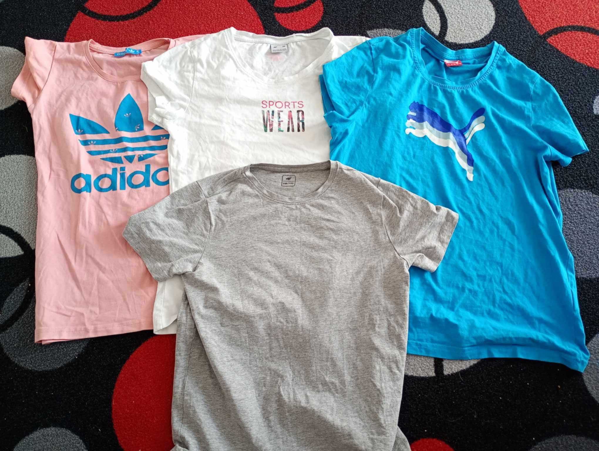 zestaw podkoszulków  rozmiar 152 s adidas puma 4f