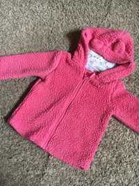 Kurtka polar różowy ciepły sweter 86