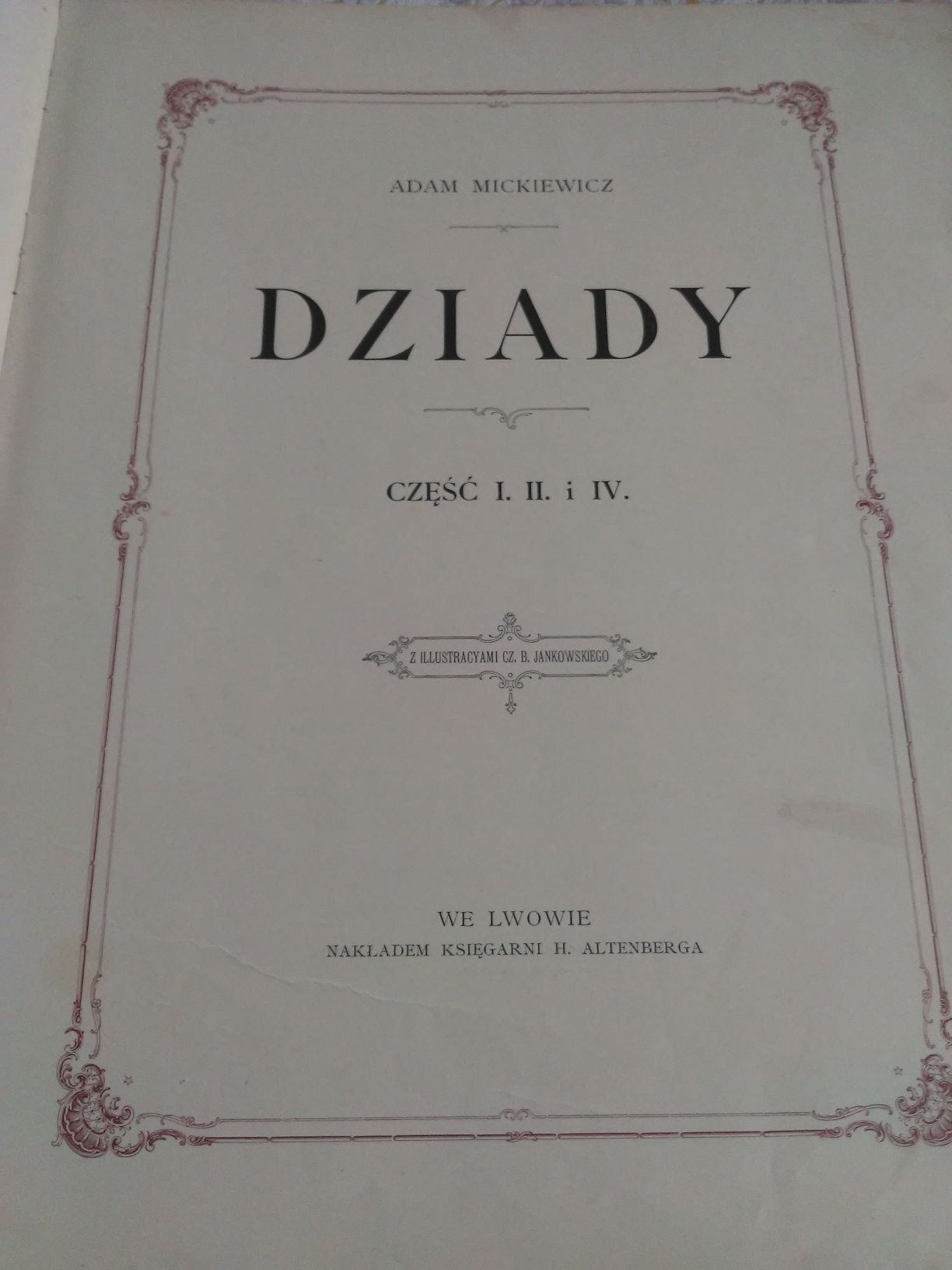 Dziady. Adam Mickiewicz - antyk