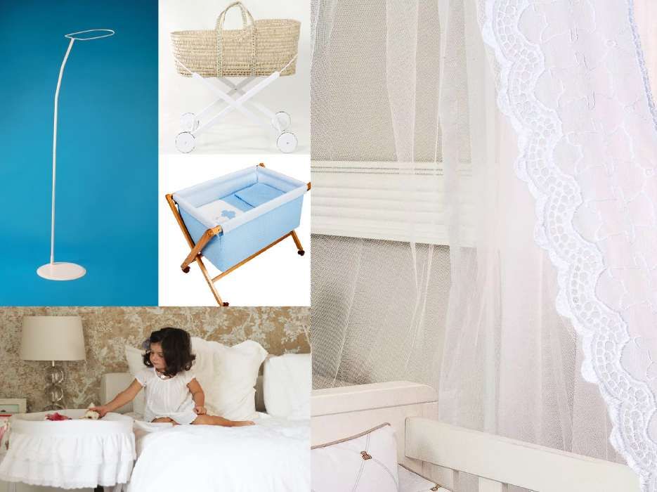 Suporte para doucel (mosquiteiro) cama de bebe, berço, alcofa