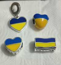 Шарм Pandora Україна Ukraine для браслетів Пандора