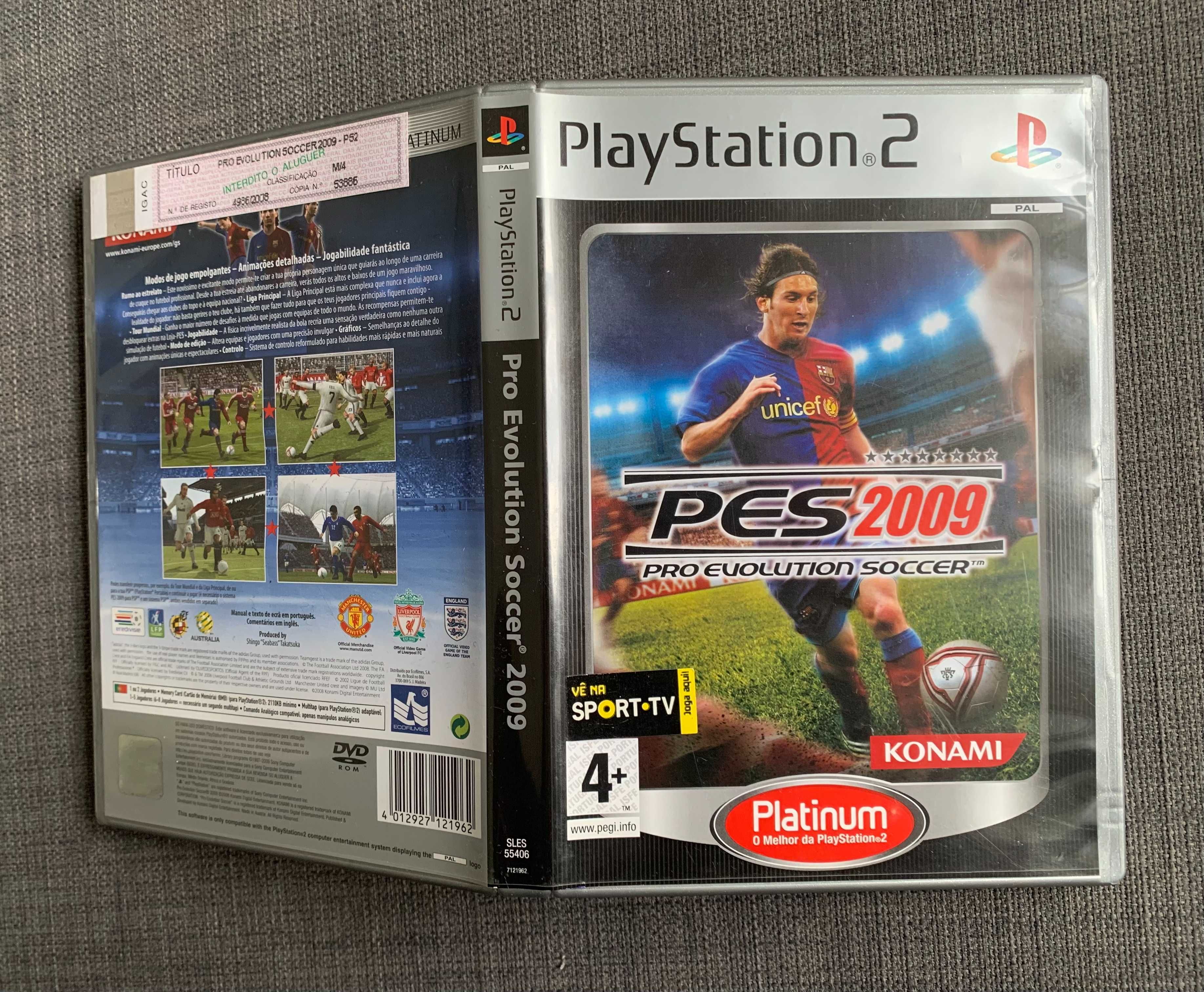 Pes - Pro Evolution Soccer 2009 - PS2