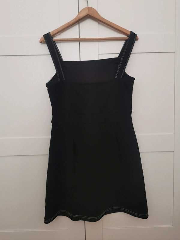 Czarna mini sukienka krótka obcisła dopasowana 40 L 38 M