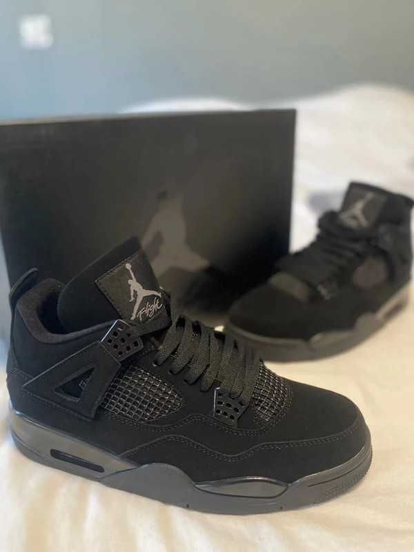 New Nike Air Jordan 4 Retro Black Eu 42