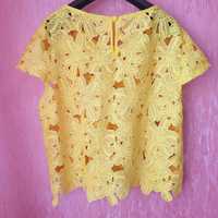 Блуза кофточка вышитая кружевная XL-XXL
