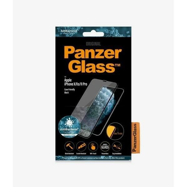 Panzerglass E2E Super+ Iphone X/Xs /11 Pro Case Friendly Czarny/Black