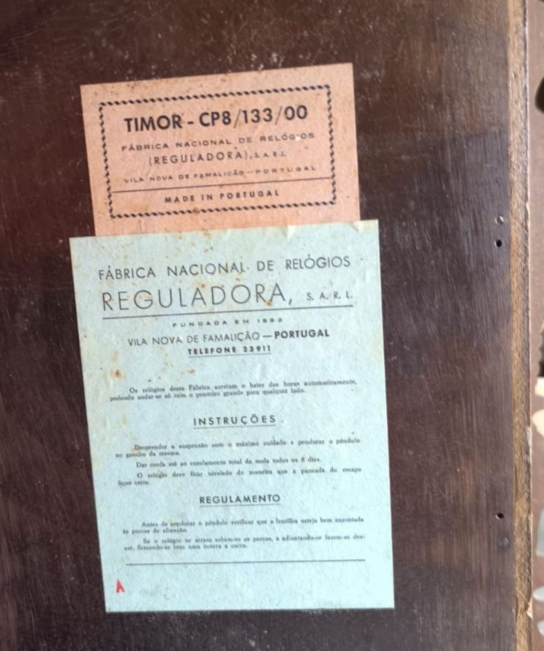 Relógio de parede Cavalinho anos 70 marca Reguladora