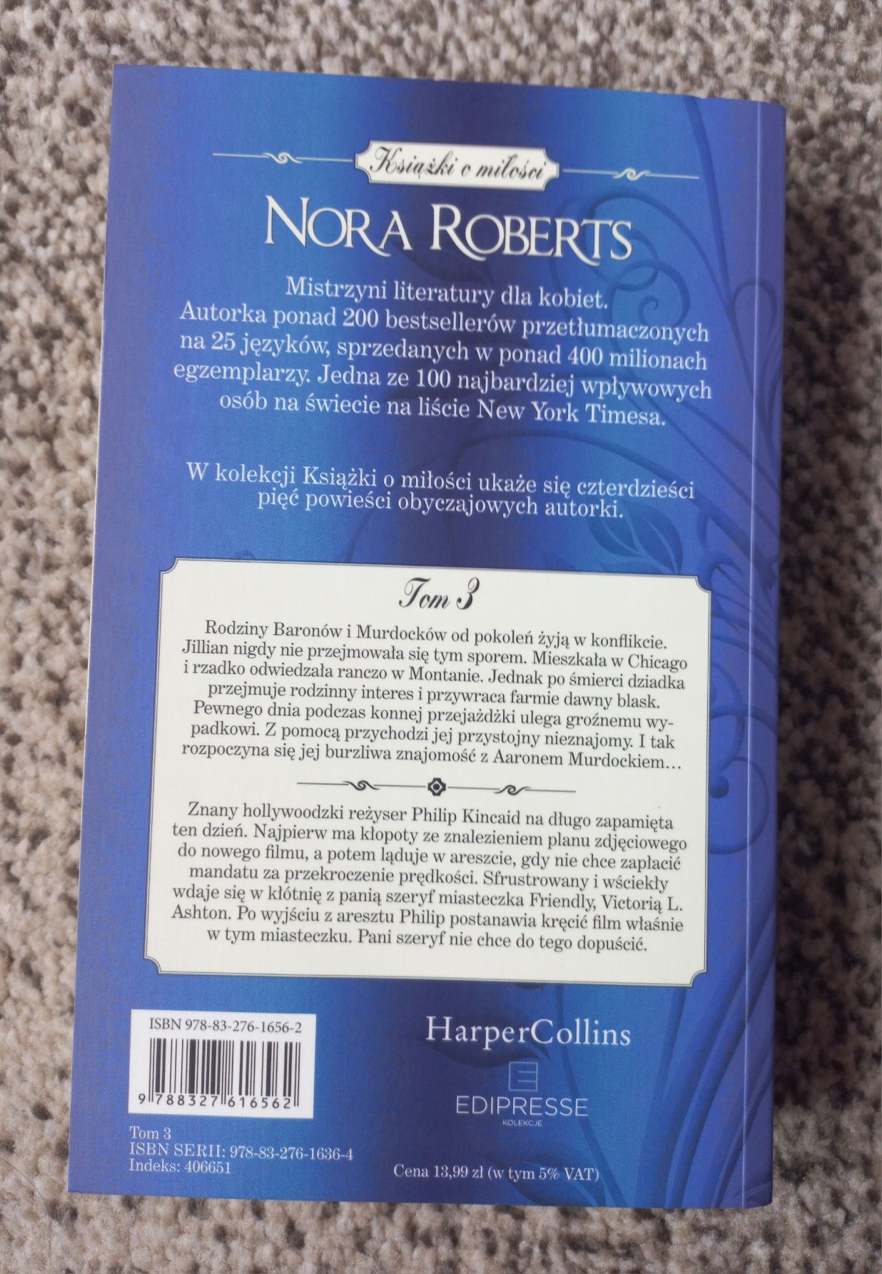 Jedno słowo Nora Roberts tom 3 Burzliwa miłość  Miłość ponad prawem.