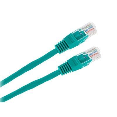 Kabel Patchcord Utp 8C Wtyk-Wtyk 1.0M Cca Zielony