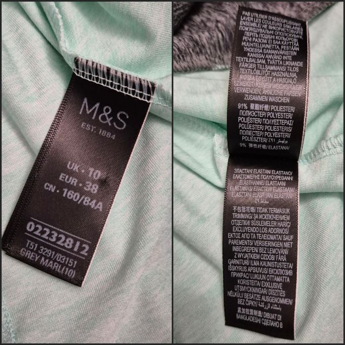 M&S damska bluzka treningowa na długi rękaw rozmiar 38