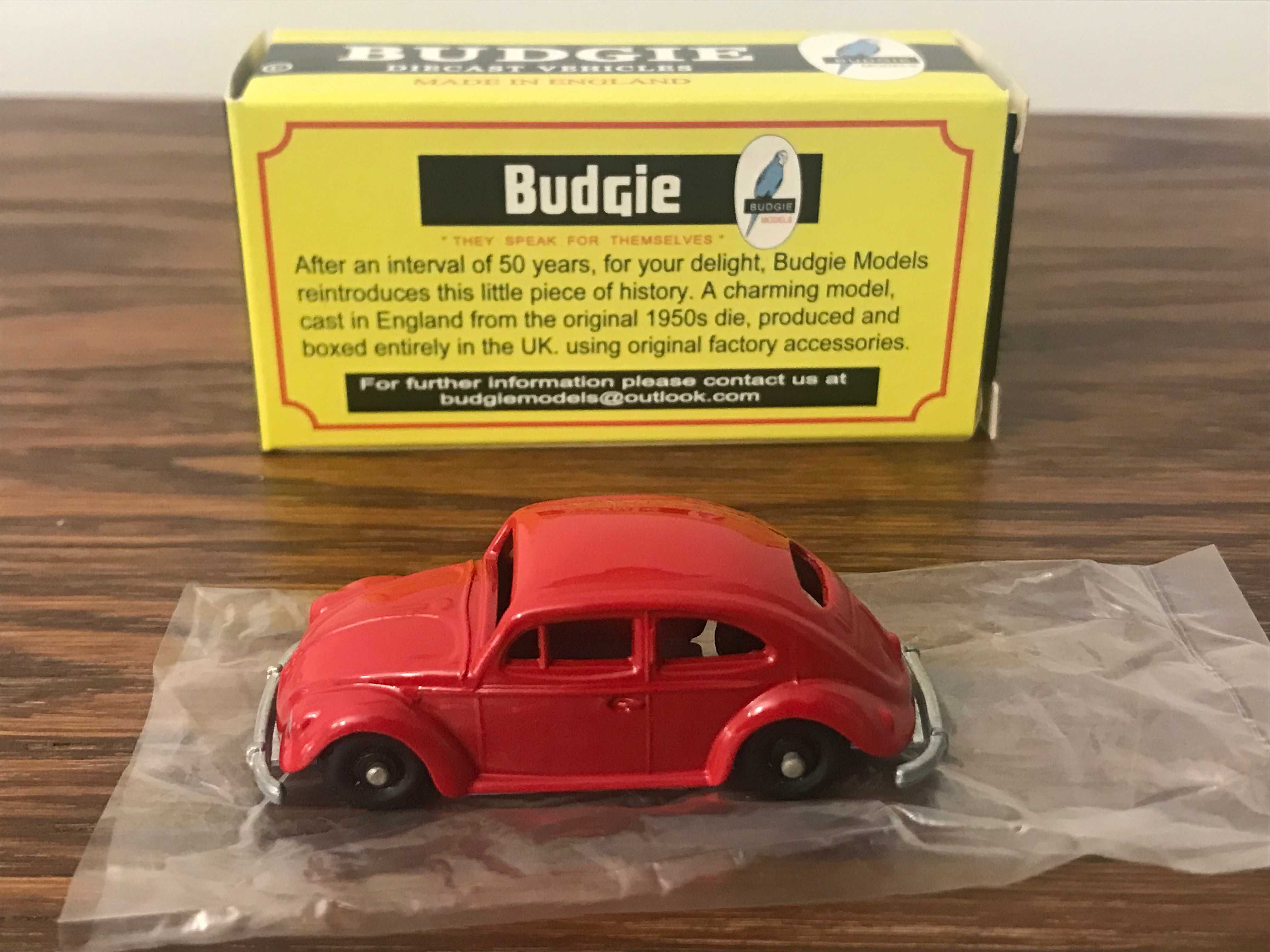 vw volkswagen beetle 1950s saloon car Budgie Models resorak