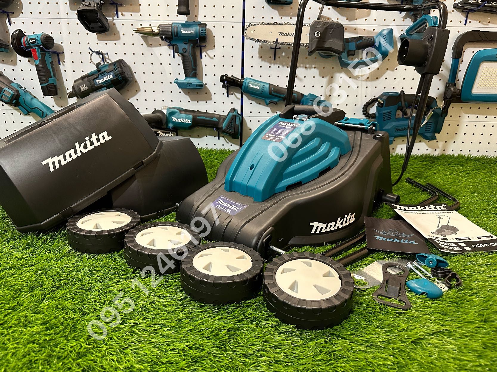 электрическая Газонокосилка Makita ELM32BL бесщеточная косилка Румыния