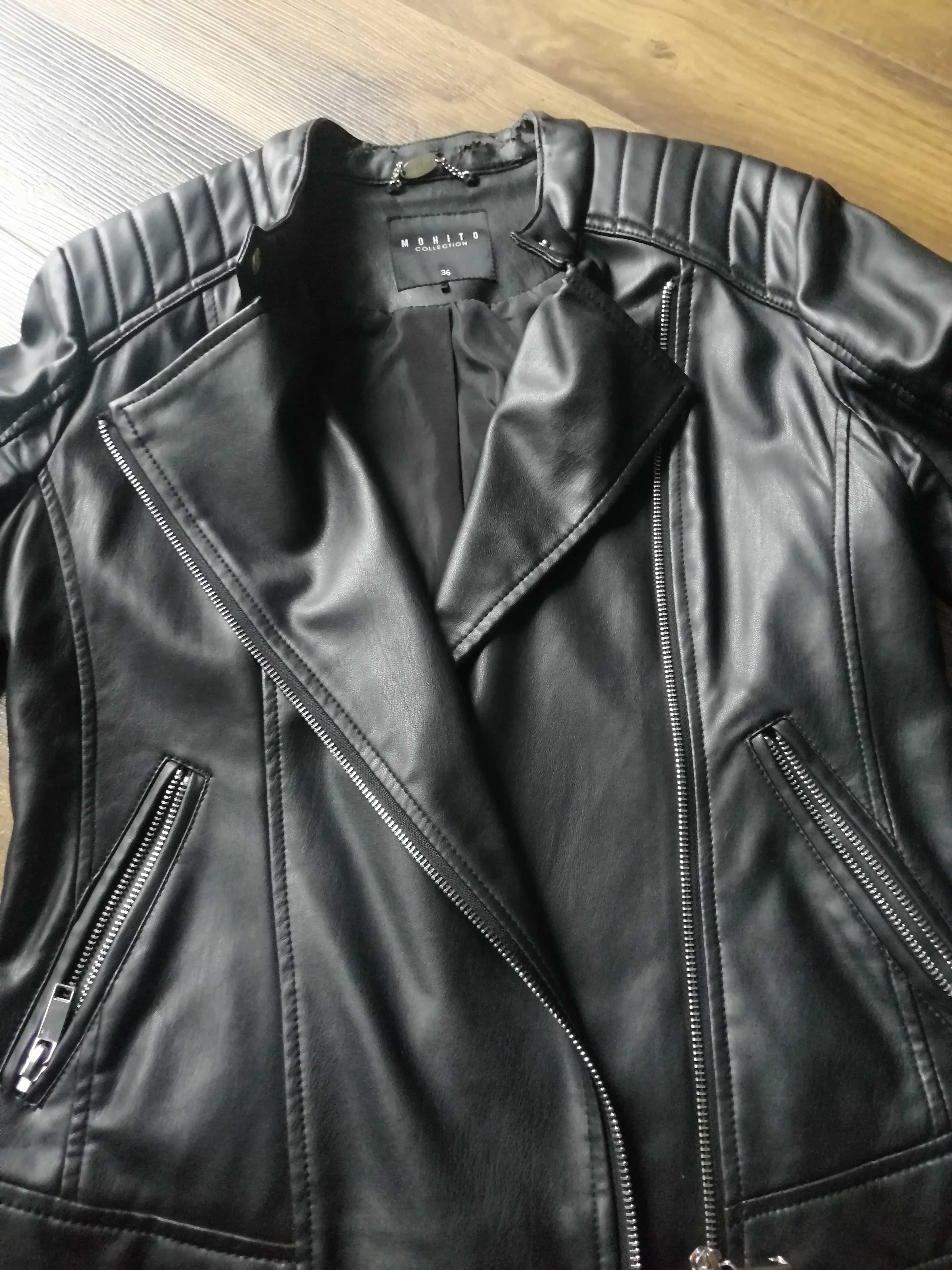 Kurtka damska Mohito 36 biker plus spódnica ołówkowa