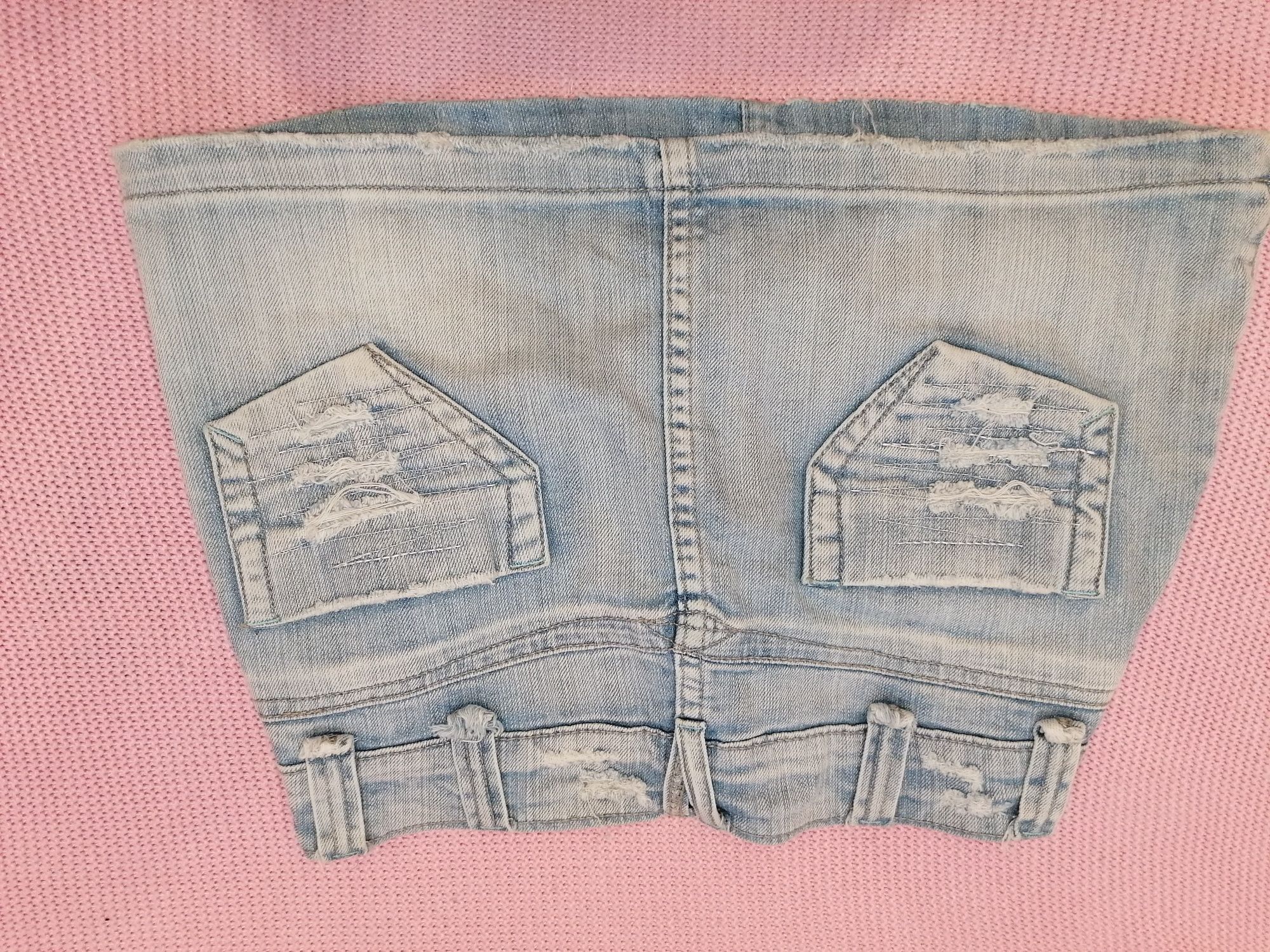 Spódnica młodzieżowa damska jeans mini