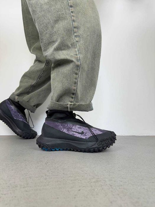 Мужские кроссовки Nike ACG Mountain Fly GORE-TEX Black Violet. 40-45