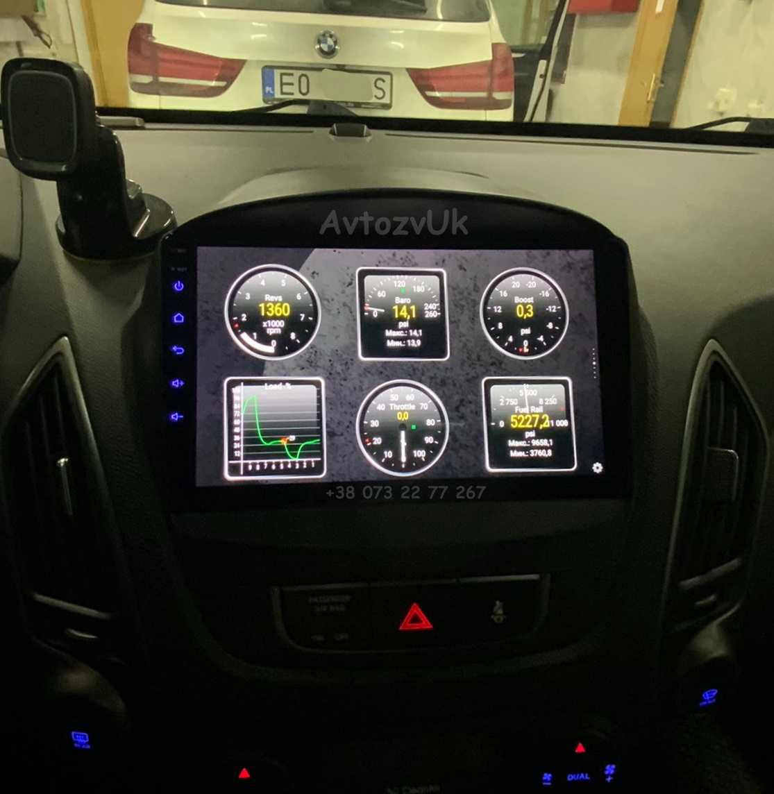 Магнитола IX35 Hyundai TUCSON GPS USB 2 дин 35 іх CarPlay Android 14