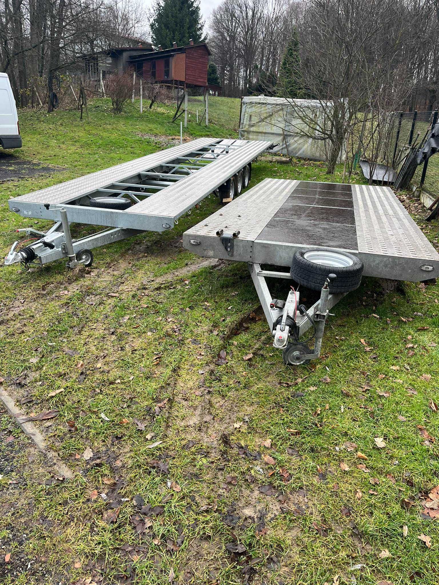 wynajem przyczep laweta wynajem wypożyczalnia przyczep 4.5m/6m/8.5m