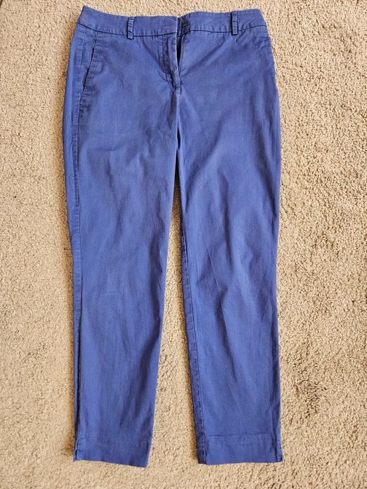 Chabrowe spodnie damskie klasyczne chinosy Camaïeu, bawełna, rozm.38/M