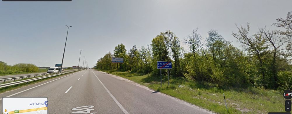 Фасадна ділянка  5 гектарів,  житомирська траса 20 км до Києва