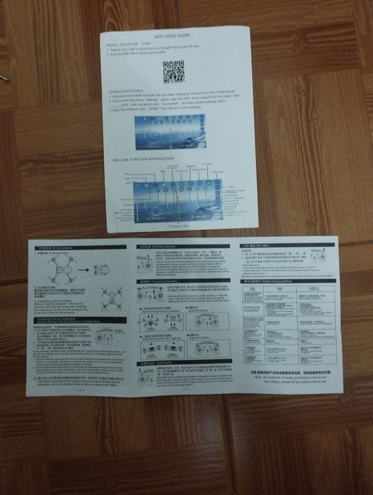 Comando e caixa drone E88