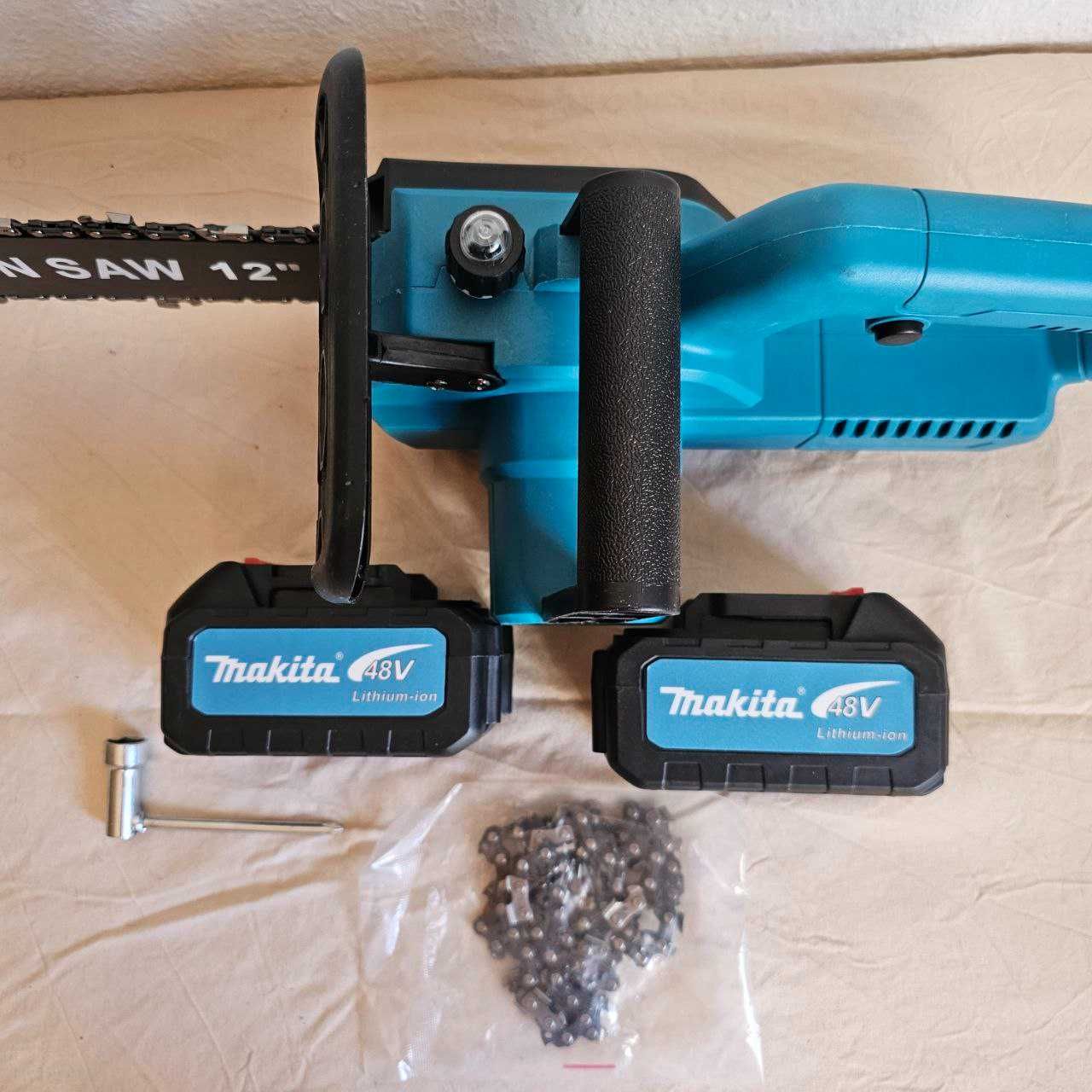Аккумуляторная цепная пила Makita 48V 12" с кейсом и цепью
