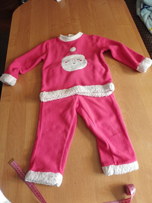 Chłopięcy strój Mikołaja komplet świąteczny dla chłopca r 92