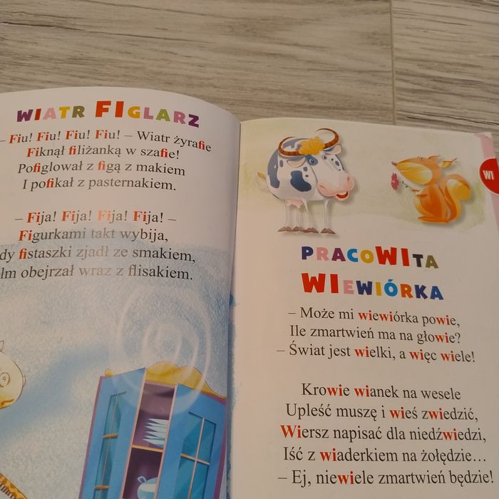 Dwie książki wiersze logopedyczne