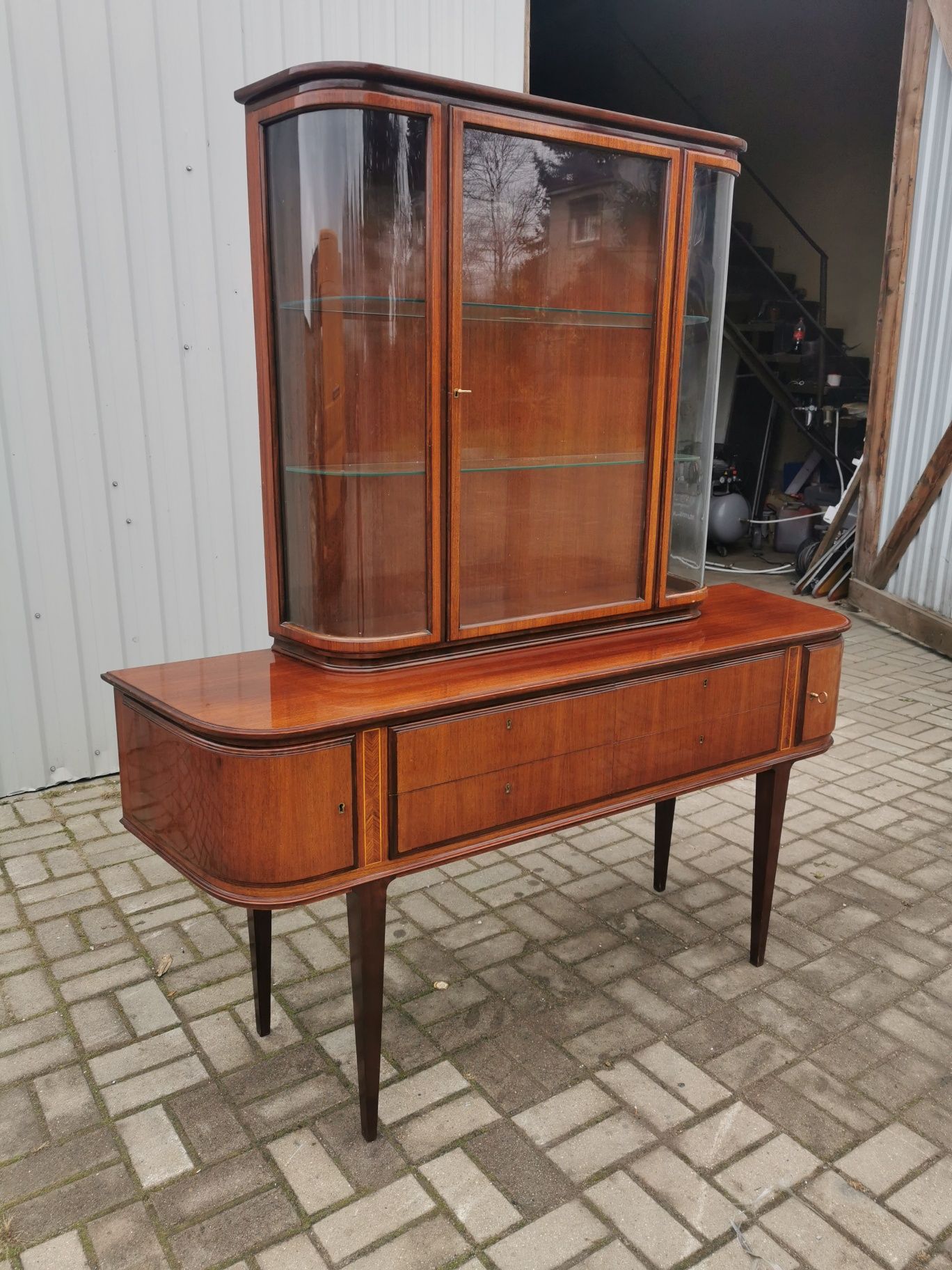 Witryna ART DECO Wk Mobel Hellerau ok 1930 rok