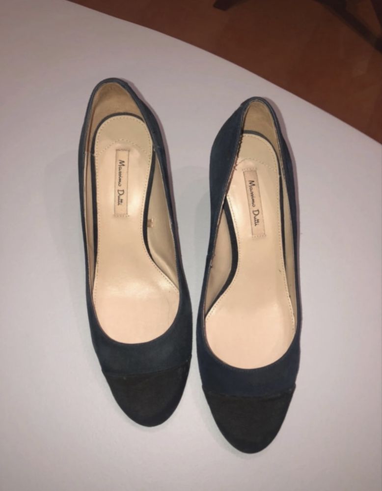 Sapatos de salto médio Massimo Dutti