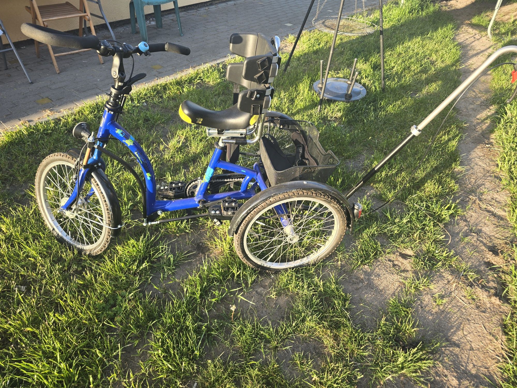 Rower trójkołowy dla dziecka niepełnosprawnego - bdb stan
