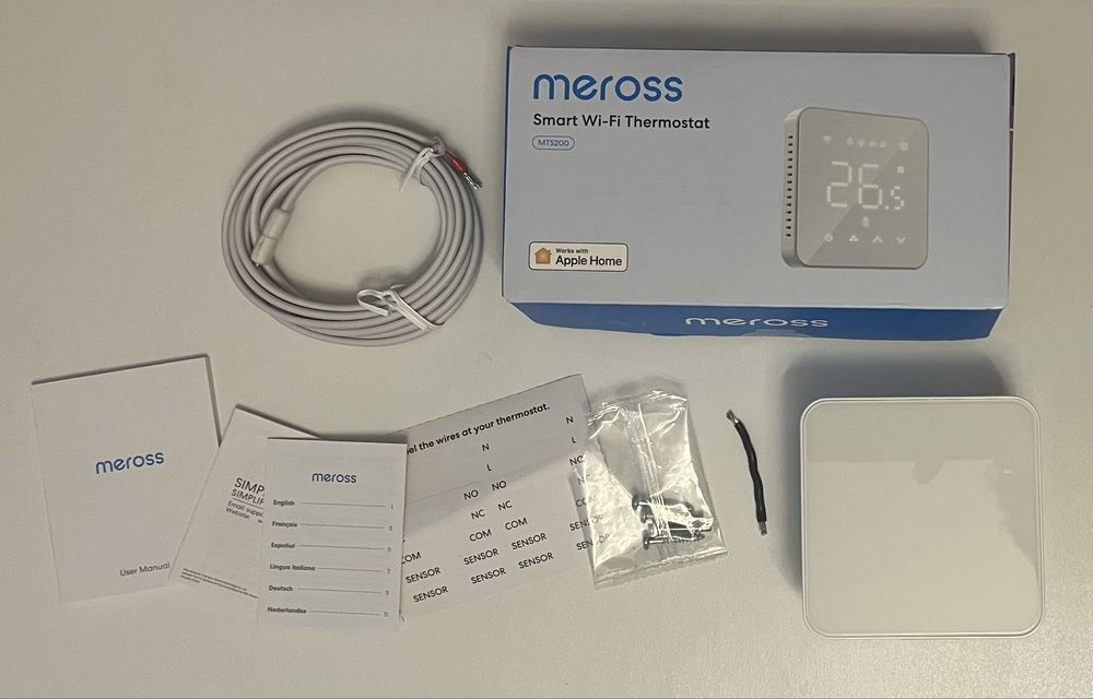 Meross Termostat do bojlera Wi-Fi HomeKit MTS200BHK
