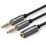 Ugreen kabel rozdzielacz Aux 3,5 mm mini jack (żeński) - 2x 3,5 mm min