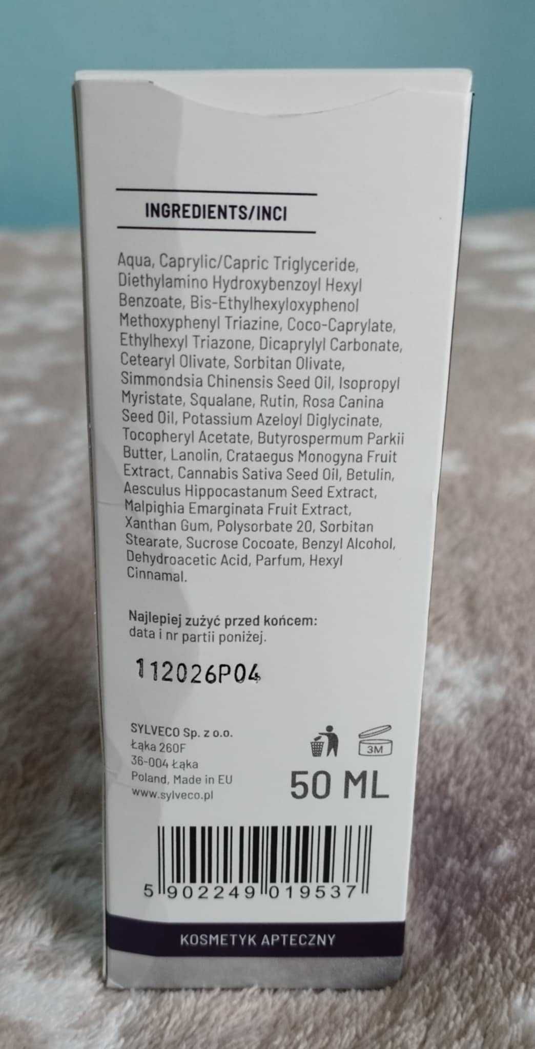 Sylveco krem uszczelniający naczynka na dzień SPF 50