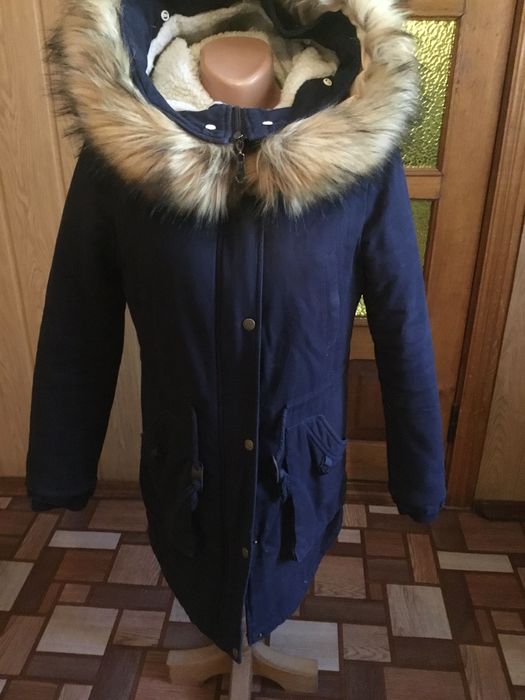 Куртка парка теплая с капюшоном