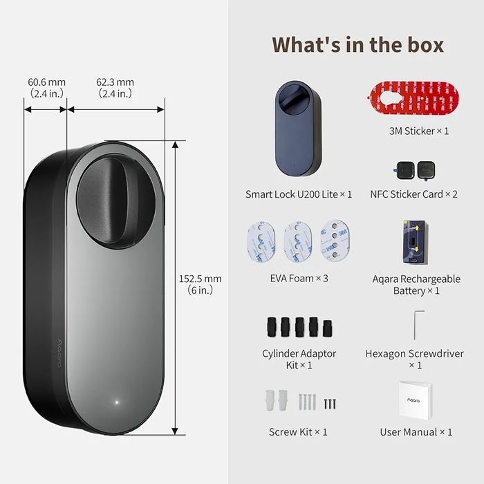 Aqara Smart Lock U200 Lite White