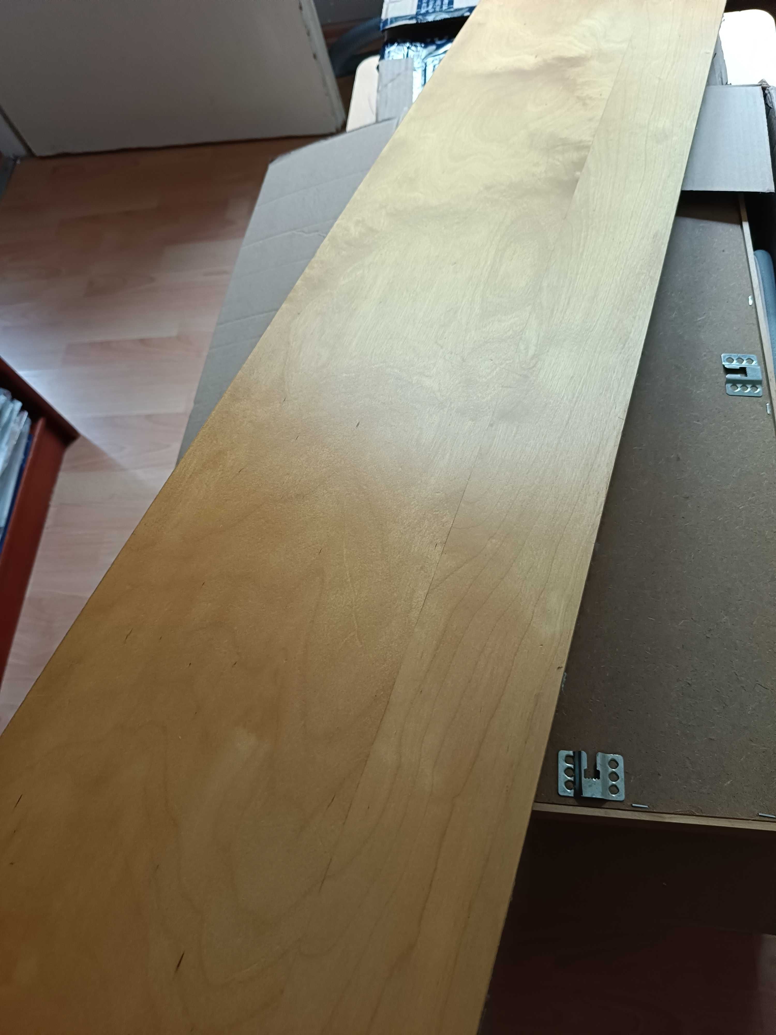 Ikea półka ścienna Lack bejcowana na biało